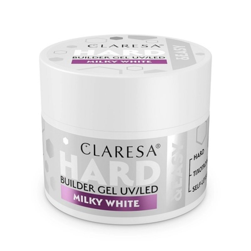 Claresa Hard & Easy Building Gel Milky White 45g