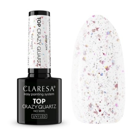 Claresa Top Crazy Quartz No Wipe Hybrid Top Coat 5g