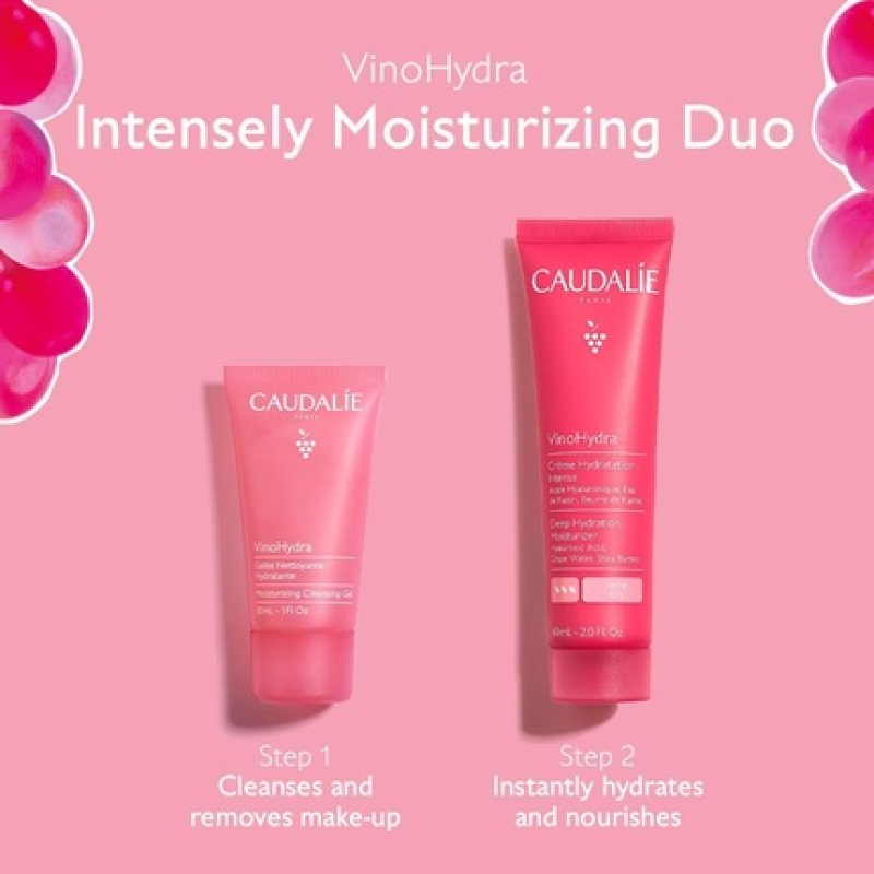 Caudalie Intensely Moisturizing Duo Vinohydra Set with Vinohydra Intense Cream 50ml