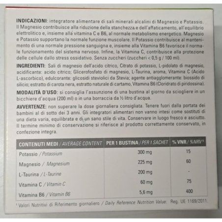 Vitadyn Magnesium Potassium Alkaline Food Supplement 30 Sachets