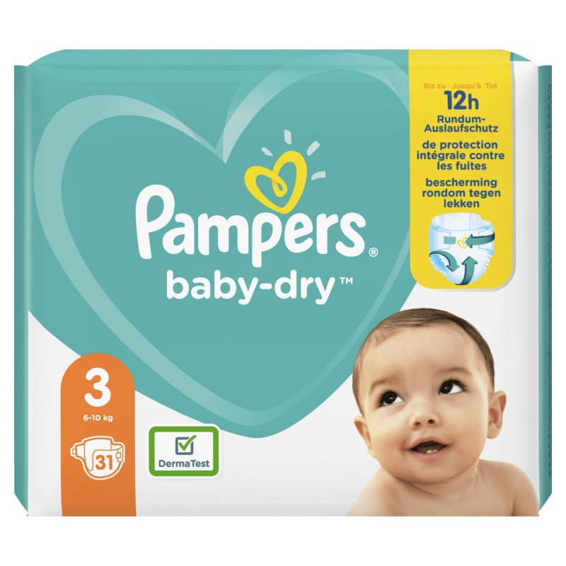 Pampers Baby-Dry 81715567 couche jetable Garçon 3 31 pièce(s)