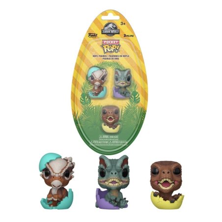 JURASSIC PARK SPRG - Pocket Pop Egg 3pk - Dinos