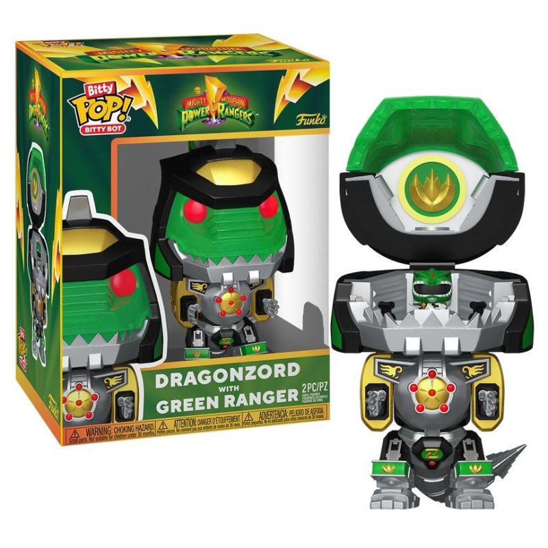 POWER RANGERS - Bitty Bots - Dragon Zord avec Ranger vert