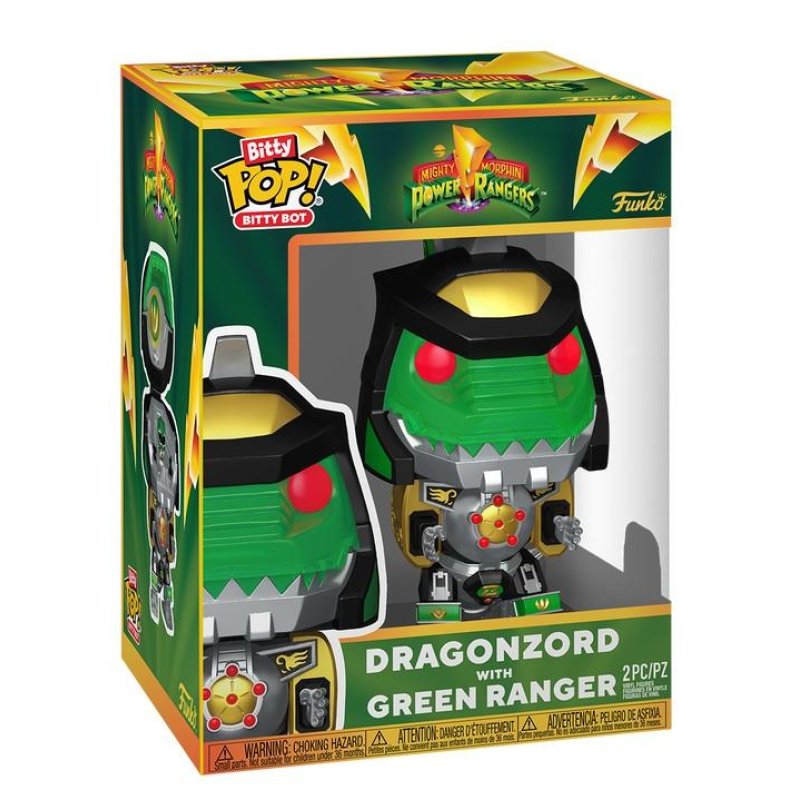 POWER RANGERS - Bitty Bots - Dragon Zord avec Ranger vert