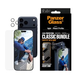 PanzerGlass - 2-in-1 Classic Bundle - iPhone 17 Pro Max - w. FASTFIT IN-A-BOX