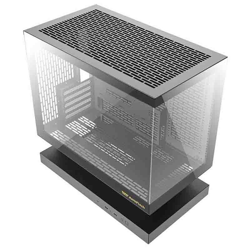 Darkflash F1 computer case (Black) 6 ARGB fans
