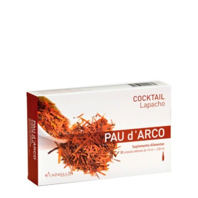 Calendula Pau D'Arco Cocktail Lapacho 20 Ampoules By Calendula