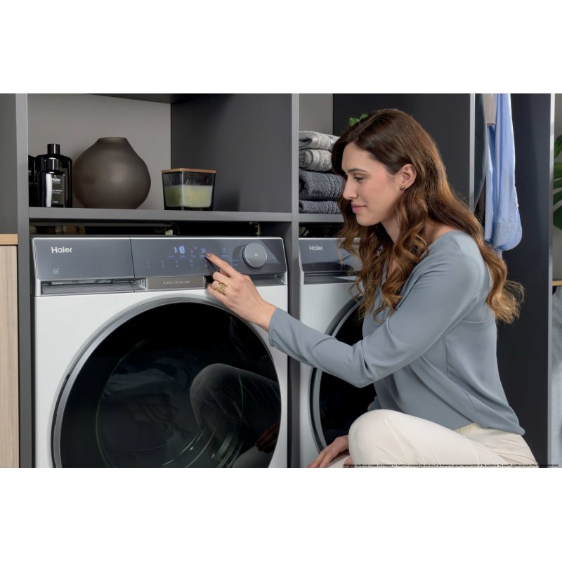 Haier HW90-B14387TU1 machine à laver Charge avant 9 kg 1400 tr/min Blanc