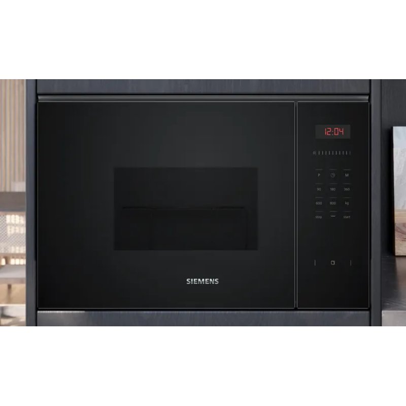 Siemens iQ300 BE523LMB1 micro-onde Noir Micro-ondes grill Intégré 20 L 800 W