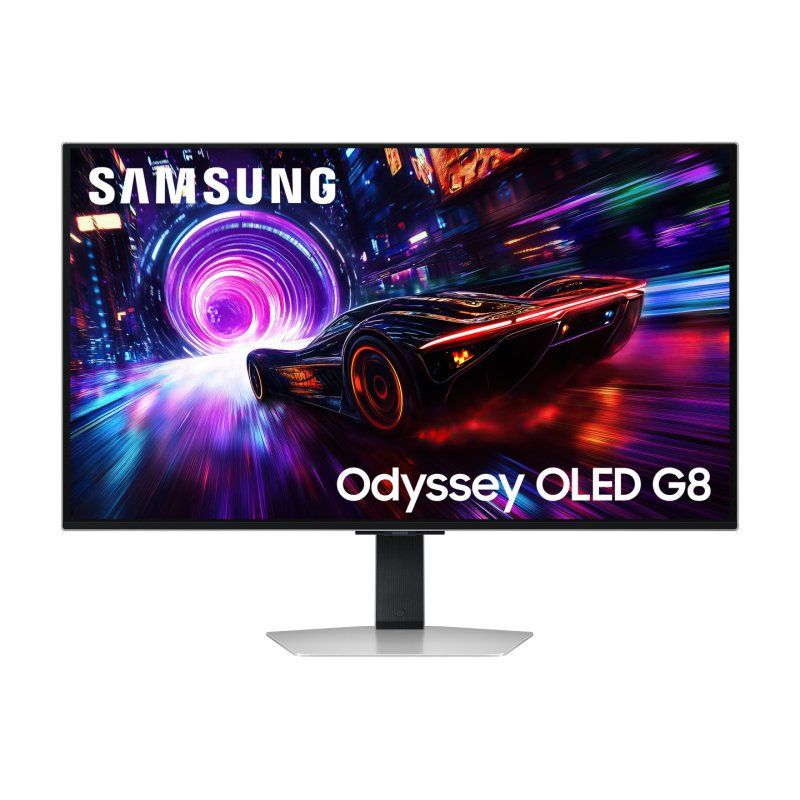 Samsung G81SF computer monitor 81.3 cm (32") 3840 x 2160 pixels 4K Ultra HD OLED Silver