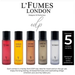 L'Fumes London Oudh Wood Eau De Parfum Unisex 34 Ml