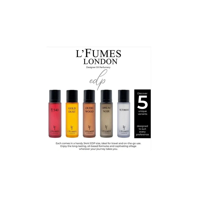 L'Fumes London Oudh Wood Eau De Parfum Unisex 34 Ml