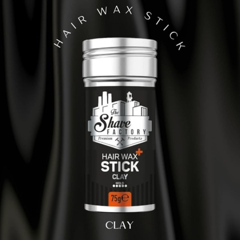 The Shave Factory Hair Wax Stick Clay Long Lasting Styling Wax Stick Smoothing and Slick Stick for Hair Wigs 2.7oz 75g
