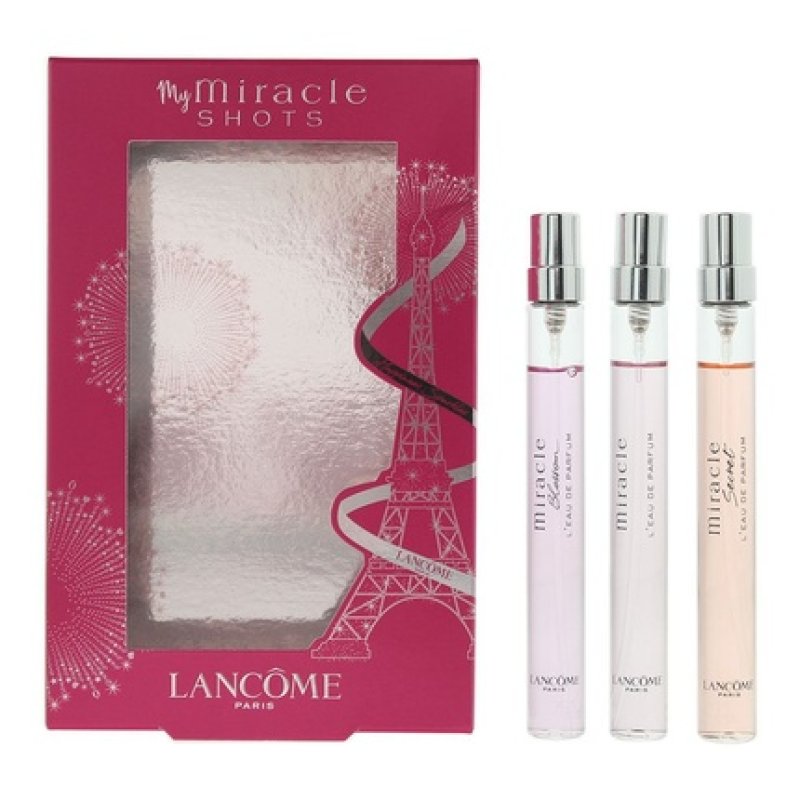 Lancome Miracle 3 Piece Gift Set Eau De Parfum 3 X 10ml Women Spray