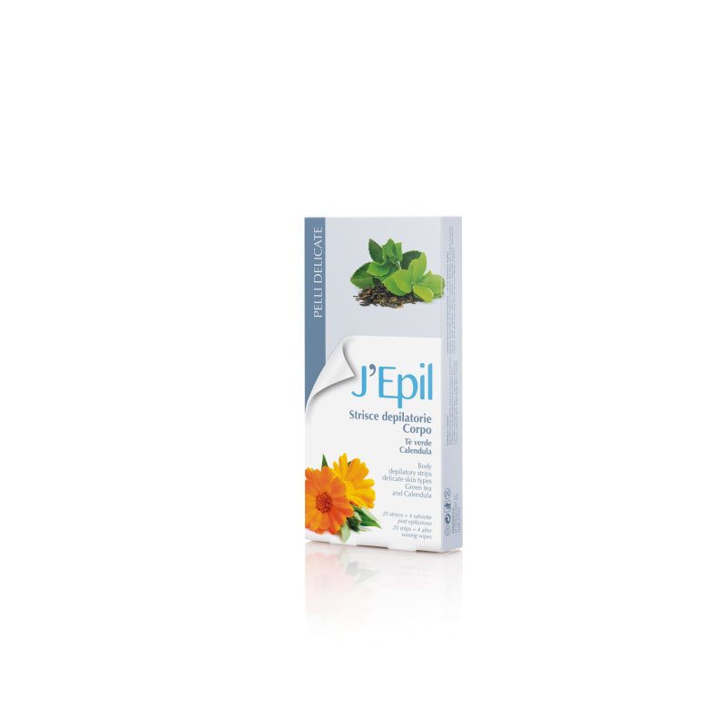 J'EPIL Hair Removal Strips Green Tea Calendula