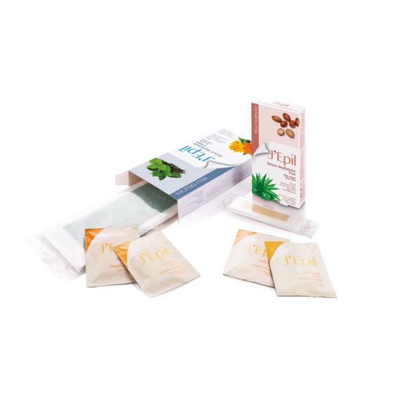 J'EPIL Hair Removal Strips Green Tea Calendula
