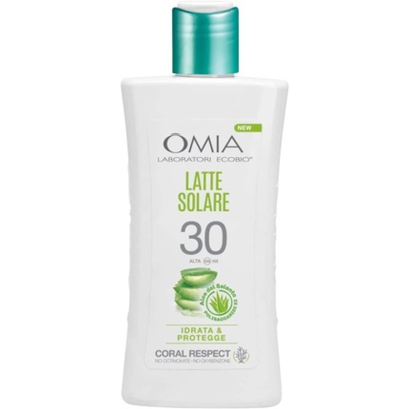 Omia Protective Sunscreen Lotion SPF30 for Face and Body with Aloe Vera from Salento 200ml