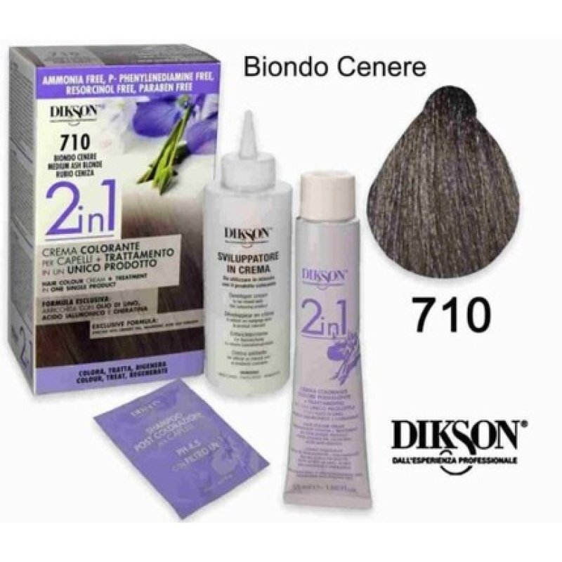 Dikson 2 In 1 Ash Blonde Cream 710