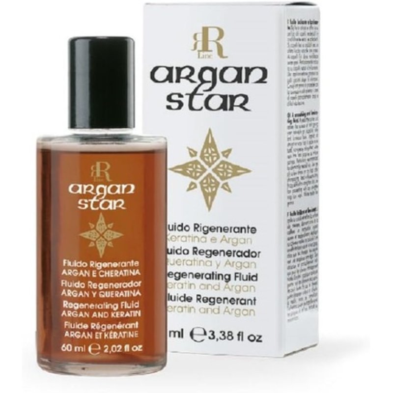 Rr Line Argan Star Regenerating Fluid with Argan and Keratin 2.02 Oz