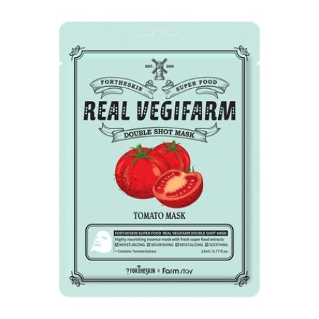 Fortheskin Fortheskin Super Food Real Vegifarm Double Shot Mask Tomato