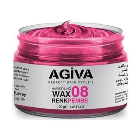 STOCKINK1-Agiva Hairstyling Wax 08 Hair Color Pink 120g