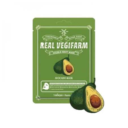 Fortheskin Super Food Real Vegifarm Double Shot Mask Avocado