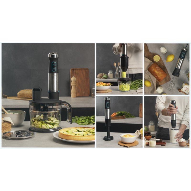 Cecotec Power TitanBlack 1500 XL TotalMix Mélangeur par immersion 1500 W Noir, Vert, Acier inoxydable