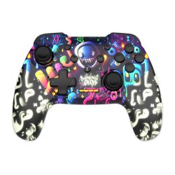 Manette de jeu sans fil Freaks and Geeks Shining Graff pour Nintendo Switch/PC