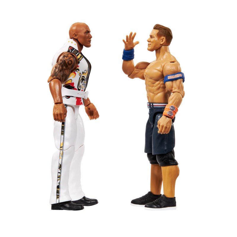 WWE Main Event Showdown Action Figures The Rock Final Boss vs John Cena 2-Pack 15 cm