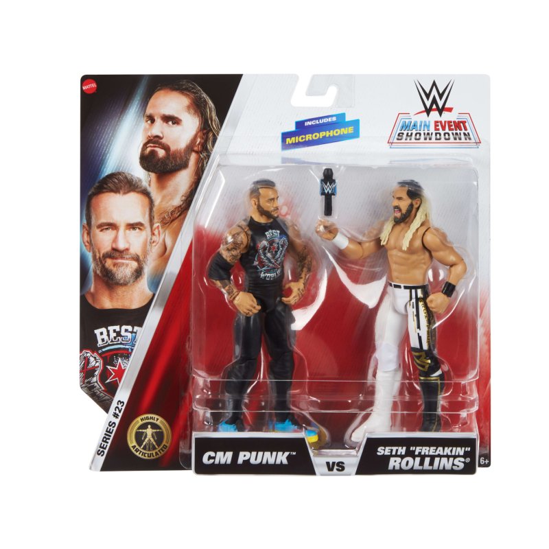 WWE Main Event Showdown CM Punk vs Seth 'Freakin' Rollins 2-Pack