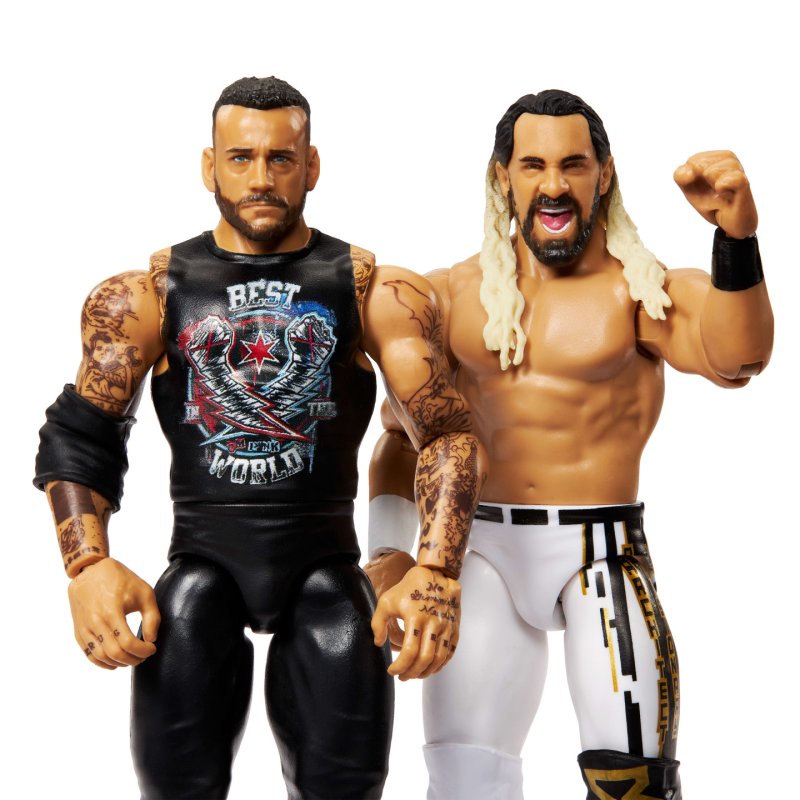 WWE Main Event Showdown Action Figures CM Punk vs Seth "Freakin" Rollins 2-Pack 15 cm