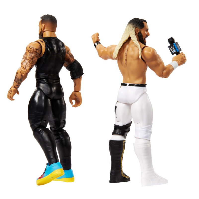 WWE Main Event Showdown CM Punk vs Seth Rollins Action Figures Set, Series 23 6-inch Collectibles