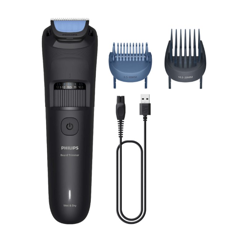 Philips Beard Trimmer 3000 Series BT3620/15 Beard grooming with rounded tip blades