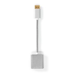 Nedis CCTB37250AL02 câble vidéo et adaptateur 0,2 m DisplayPort DVI-D Argent
