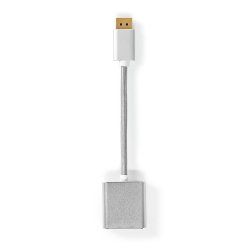 Nedis CCTB37250AL02 video cable adapter 0.2 m DisplayPort DVI-D Silver