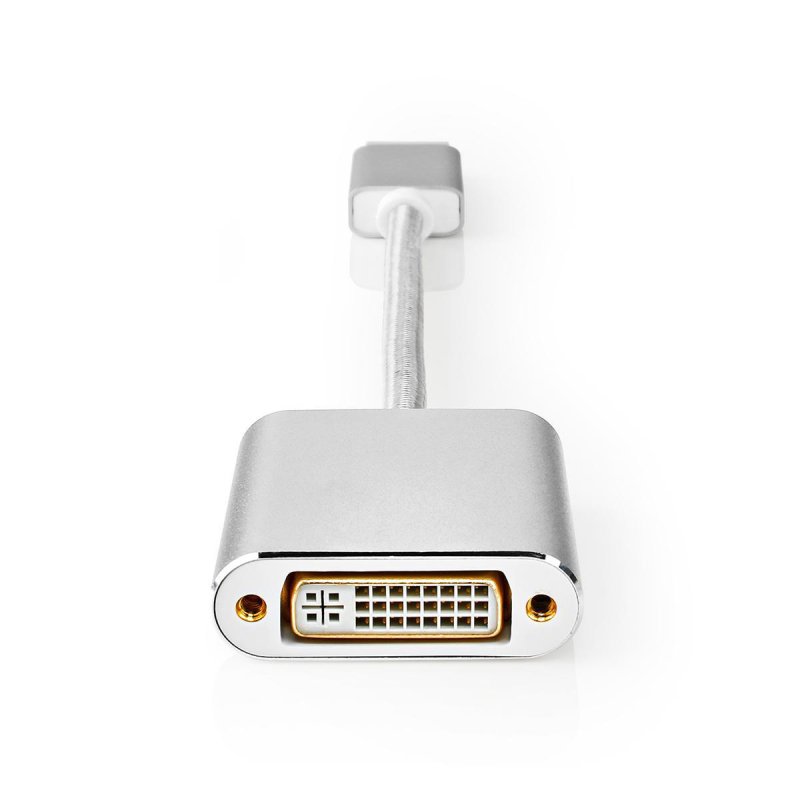 Nedis CCTB37250AL02 câble vidéo et adaptateur 0,2 m DisplayPort DVI-D Argent