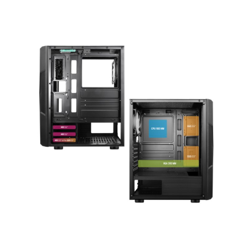 Spirit of Gamer Сlone 3 Midi Tower Black