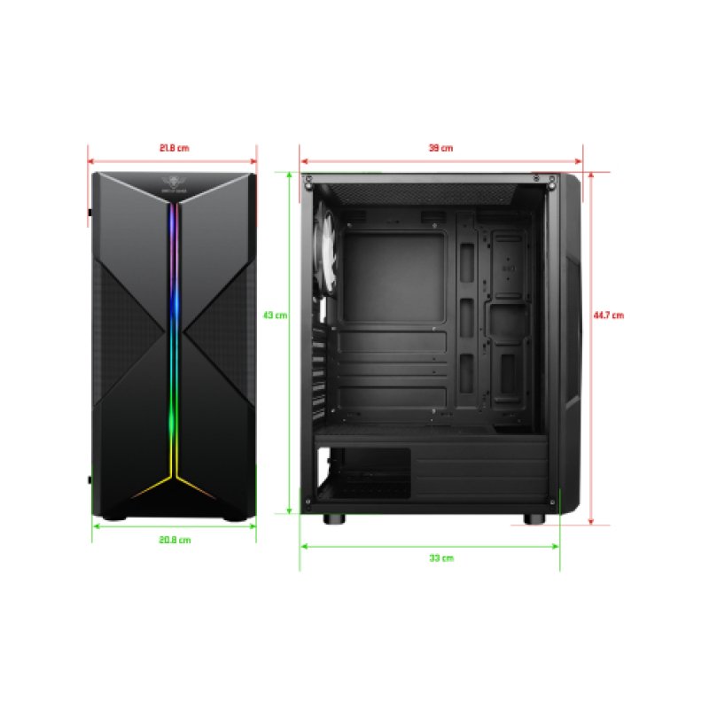 Spirit of Gamer Сlone 3 Midi Tower Black