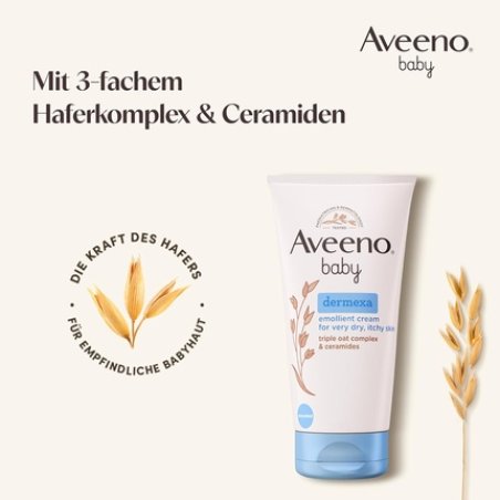 Aveeno Baby Dermexa Emollient Cream with Prebiotic Oatmeal and Ceramides
