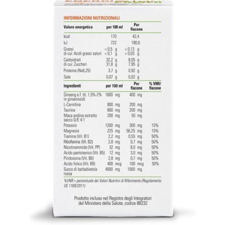 Energistar Power Energy Against Fatigue Muscle Function Natural Ingredients Ginseng Carnitine Maca Magnesium Potassium