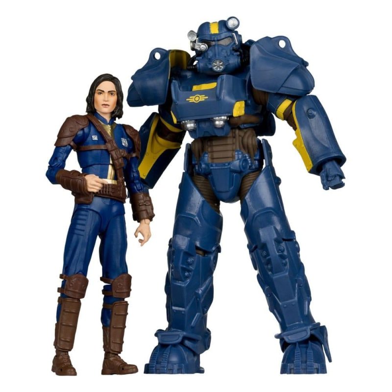 FALLOUT 4 - T-60 Vault tec & Sole Survivor - Pack 2 Figurine 18cm