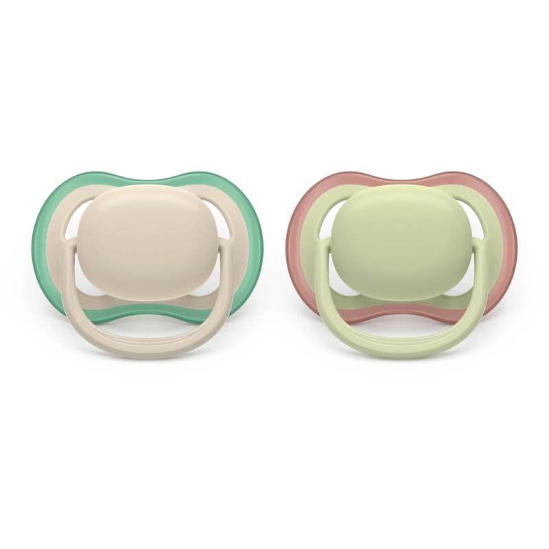 Philips Avent - Ultra air soother, 6-18m, light beige/light green