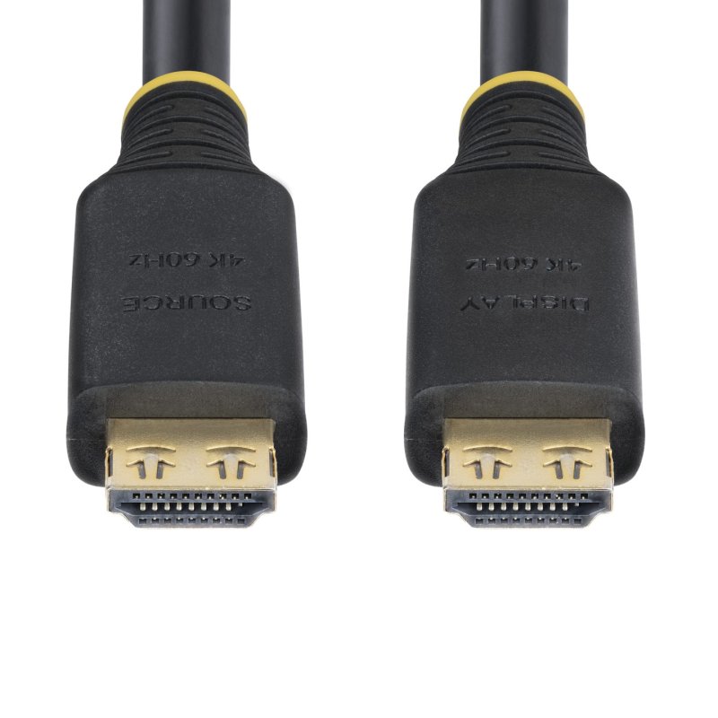 StarTech.com 10m (33ft) Active High Speed HDMI Cable with Gripping Connectors, 4K 60Hz/1440p 144Hz, HDR10/HDCP 2.2/ARC,