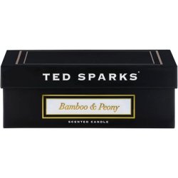 Ted Sparks Demi Bamboo & Peony Scented Candle in Glass 8cm Height 15cm Diameter
