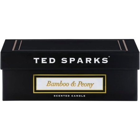 Ted Sparks Demi Bamboo & Peony Scented Candle in Glass 8cm Height 15cm Diameter