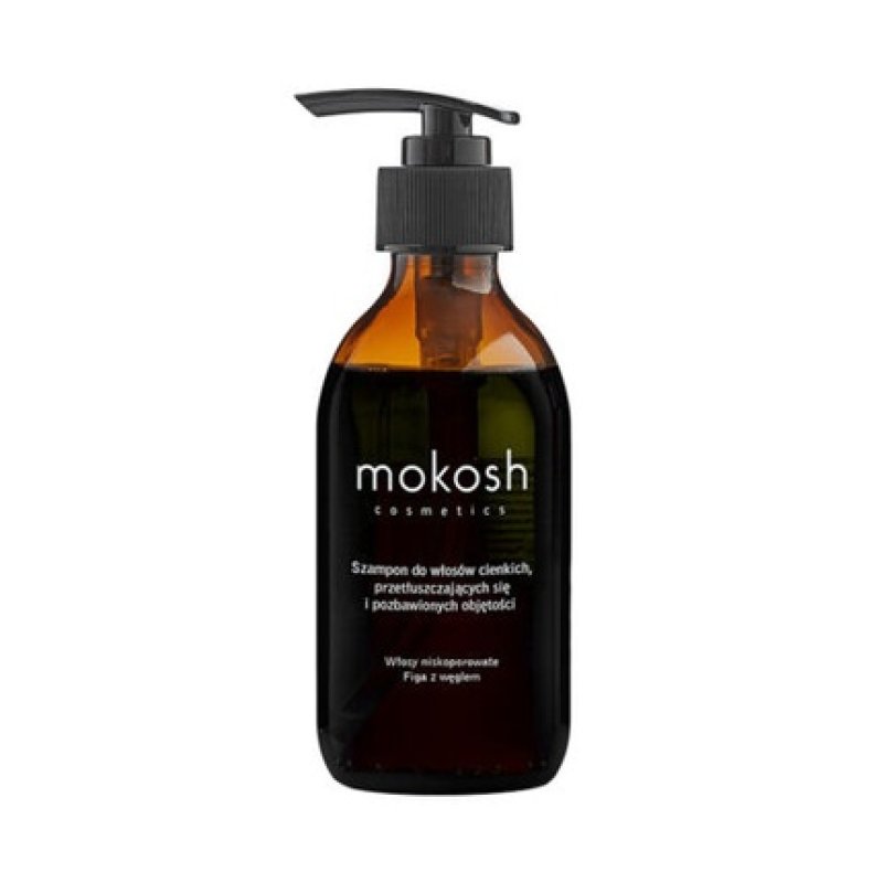 Mokosh Shampoo for Low Porosity Hair Fig and Charcoal 200ml