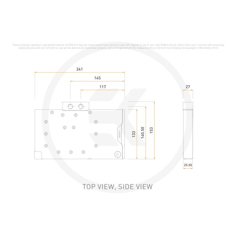 EK Water Blocks EK-Quantum Vector2 EVO Strix/TUF RTX 4090 D-RGB - Nickel Plexi