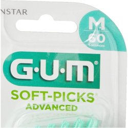 GUM 650 SOFTPICKS Advanced Regular 60 Units Black