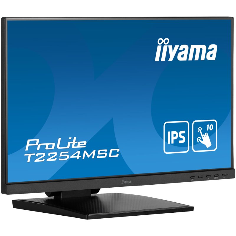 iiyama ProLite 21.5” P-CAP 10pt touch screen featuring IPS panel technology and Anti Glare coating