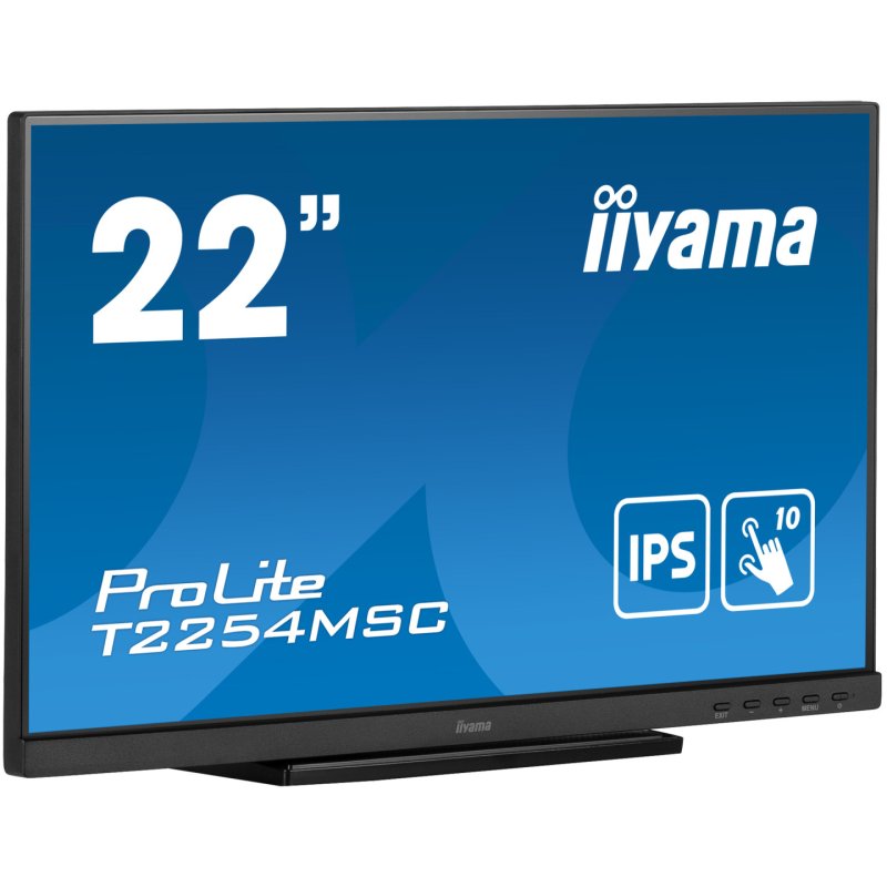 iiyama ProLite T2254MSC-B1AG écran plat de PC 54,6 cm (21.5") 1920 x 1080 pixels Full HD LED Écran tactile Noir